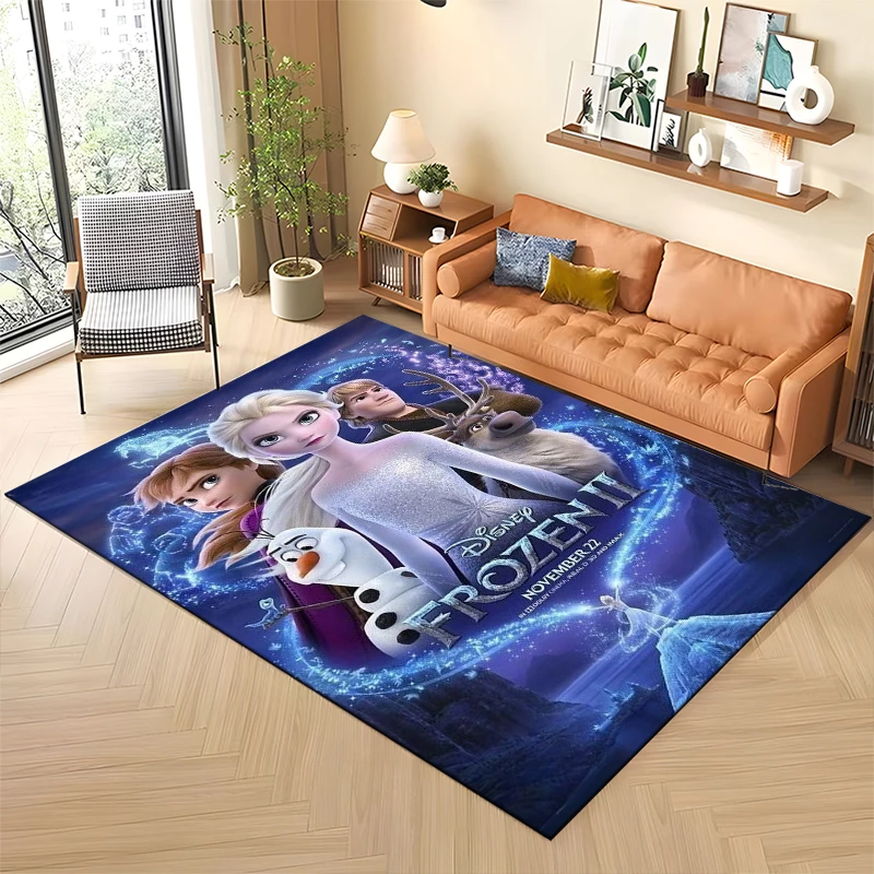 Disney Frozen Cartoon Large Area Rugs Carpet for Home Living Room Children\'s Bedroom Sofa Doormat Decoration Kids Mats Potdemiel