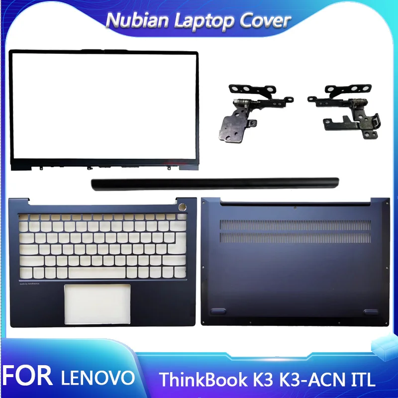 

For the new Lenovo ThinkBook K3 K3-ACN K3-ITL Screen Frame Palm Rest Back Cover Base Hinge Black