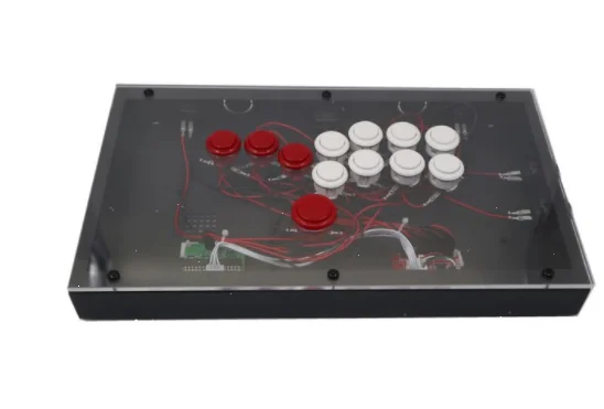 Transparent Hitbox/Mixbox WASD Style Arcade Joystick Fight Stick Game Controller For PS4/PS3/PC Sanwa OBSF-24 30