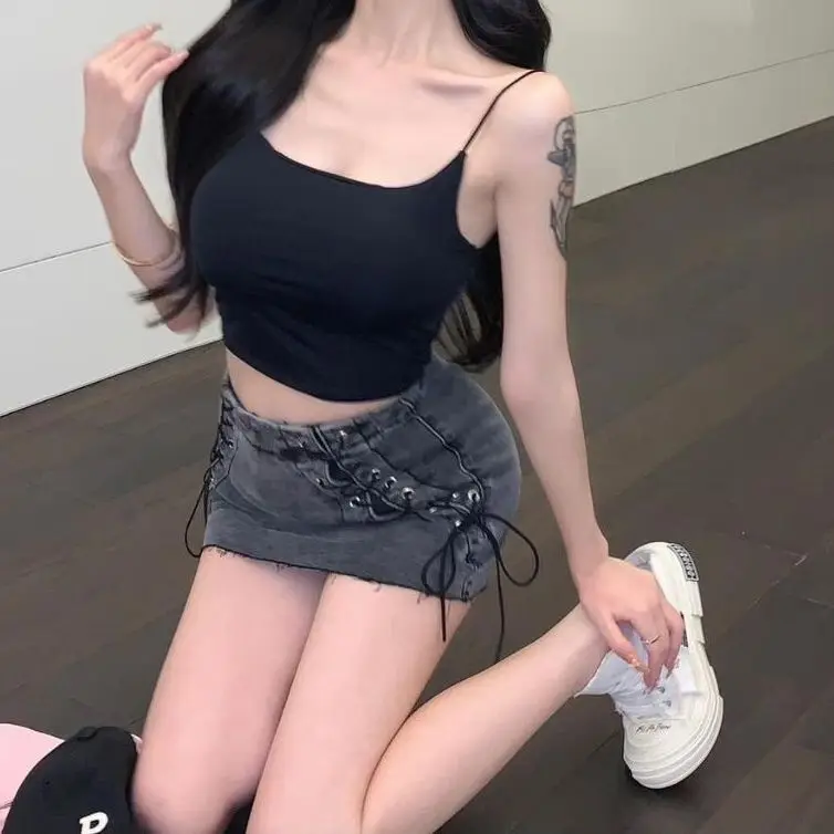 8-сантиметровая чистая, молочная, топ с лямкой на шее для женщин, чтобы выглядеть больше, расширяться на открытом воздухе, бюст из комиксов, ледяная нить без стальных колец.