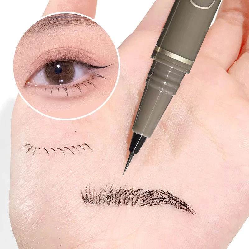 Quick Dry Liquid Eyeliner Pencil Waterproof Ultra-fine Matte Eyelash Pen Black Brown Lower Eyes Beauty Makeup Cosmetic Tools