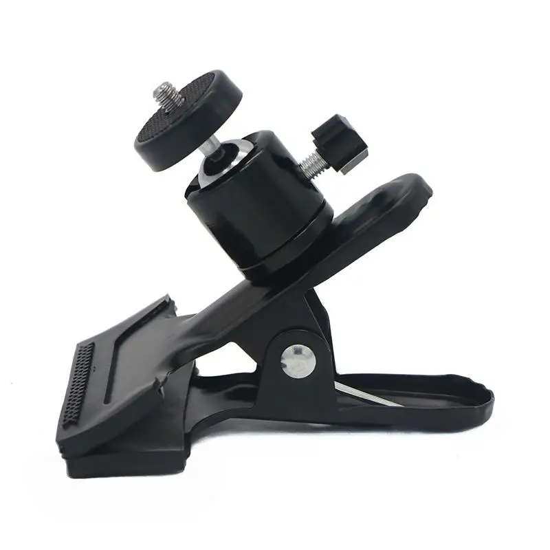 1Pcs Flash Holder Mount Half Metal Camera Clamp With 360 Swivel Photography Ball-Head 1/4