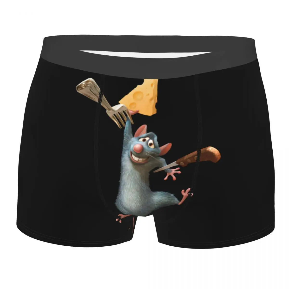 

Ratatouille Remy Cartoon Movie Underwear Men Sexy Print Custom Boxer Shorts Panties