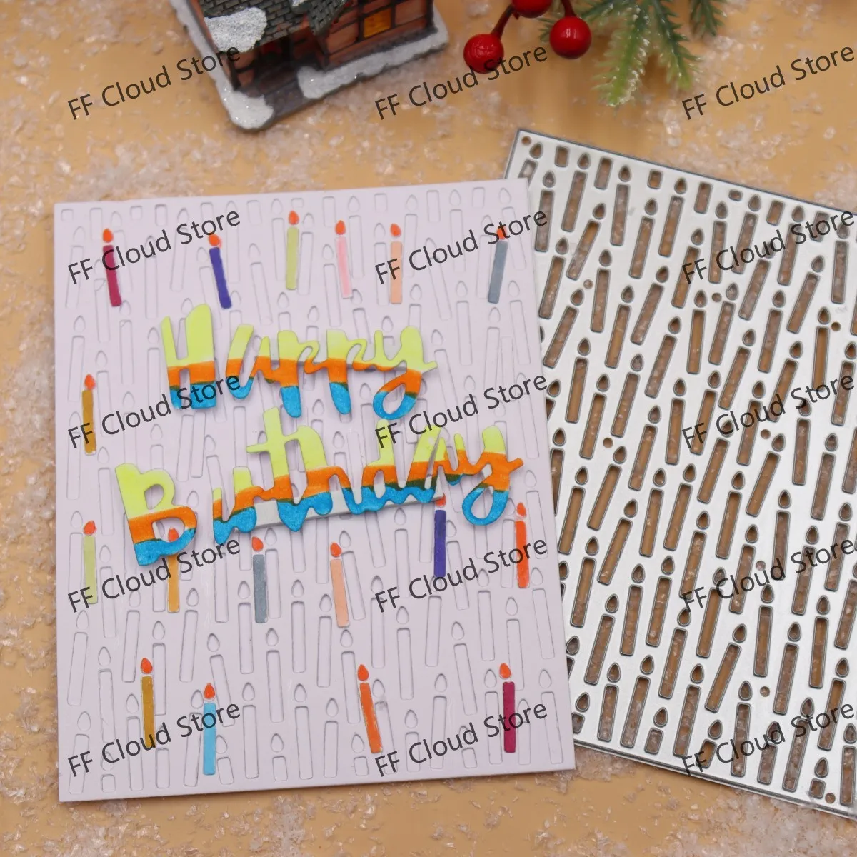 Square Background Frame Scrapbooking Die Cut Stamp Card Decoration Stencils Mold Crafts Metal Cutting Dies 2025 New Arrivals