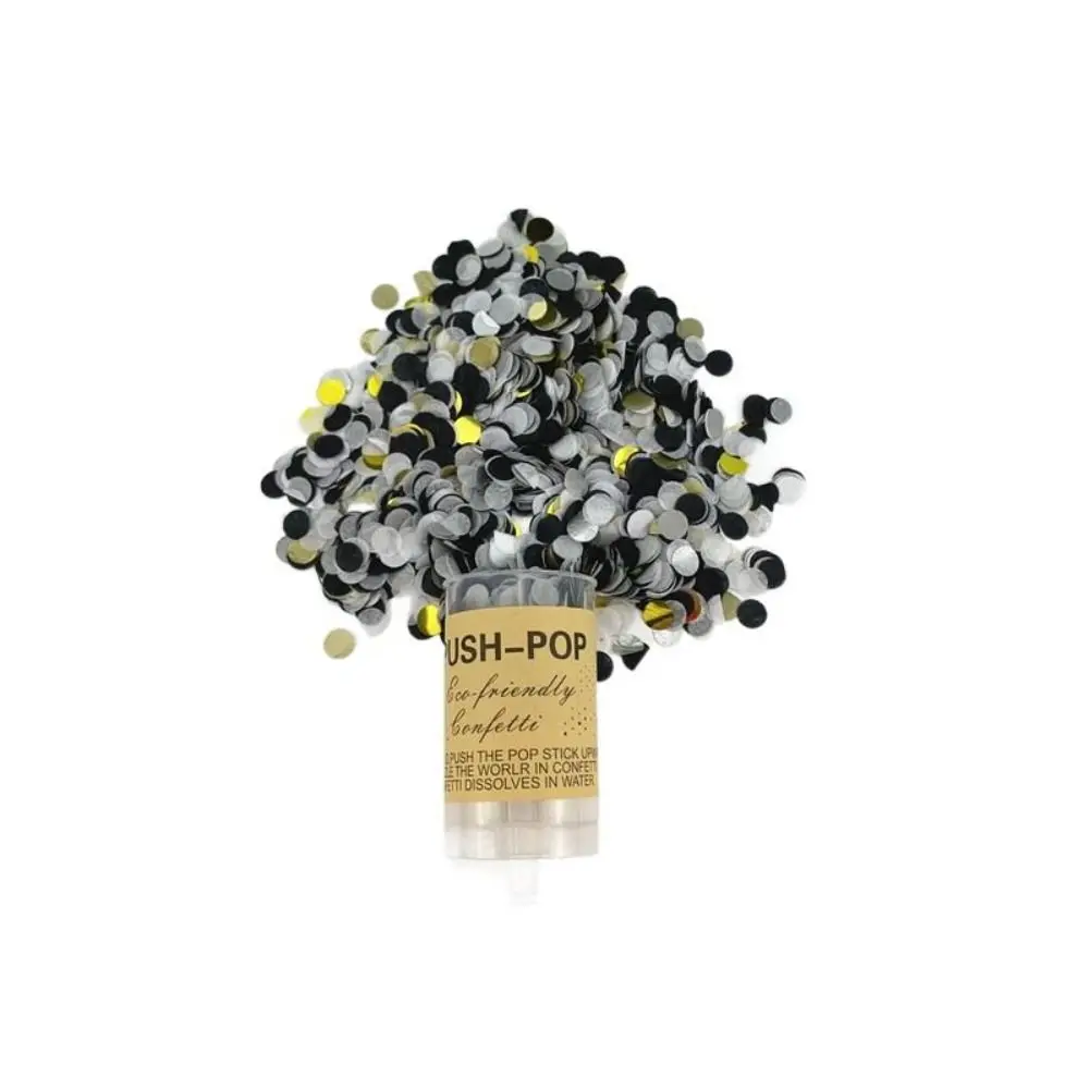 

1Pcs Round Anniversary Bridal Shower Birthday Exploding Confetti Decorations Confetti Popper Party Supplies For Wedding
