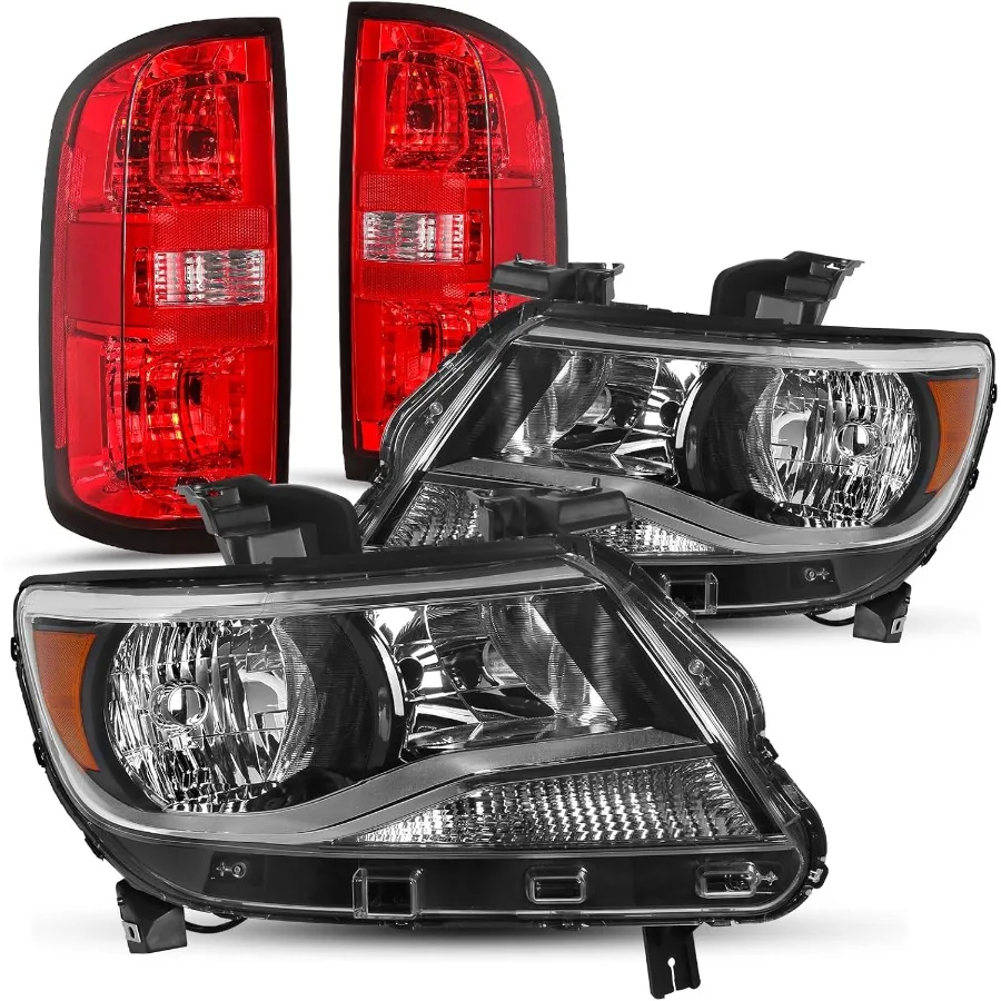 

Галогенная фара и задний фонарь в сборе, предназначенная для моделей 4-дверной кабины Chevy Colorado 20152022 гг., включает в себя черный цвет