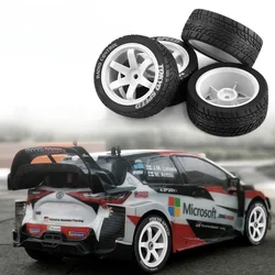 RS RC 1/10 RC Rally Racing Wheels Opony do samochodów drogowych Gumowe opony 12mm Hex do HPI KYOSHO Tamiya XV02 XV01 TA06 TT01 TT02 PTG2