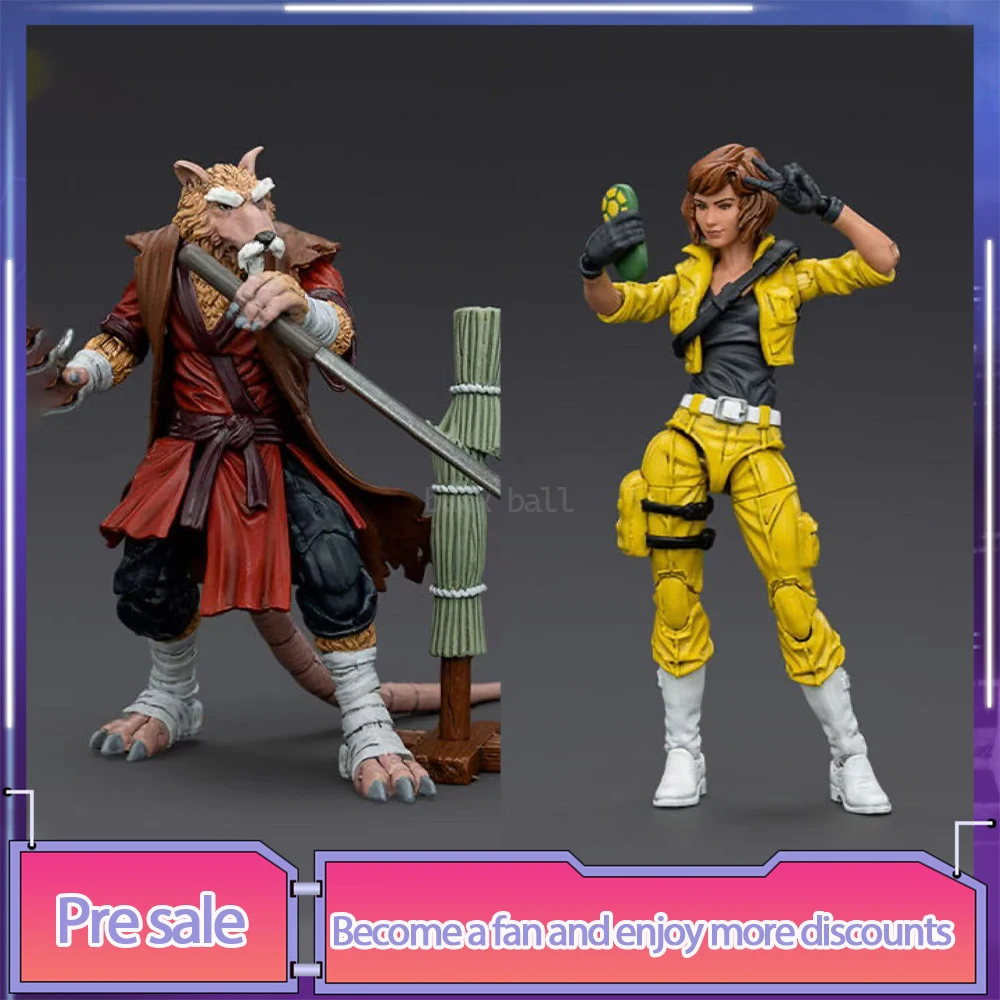 Teenage Mutant Ninja Turtles Figure April Oneil Splinter Anime Figures 1:18 Movable Figurine Model Statue Doll Collection Gifts