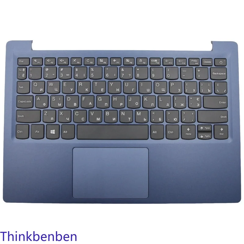 

UKR Ukrainian Blue Keyboard Upper Case Palmrest Shell Cover For Lenovo Ideapad 130S S130 11 11IGM 120S 11IAP Winbook 5CB0R61436