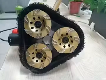 3 Head Hand Mill Concrete Coarse Mill Mini Coarse Mill Concrete Floor Grinder Polishing Machine