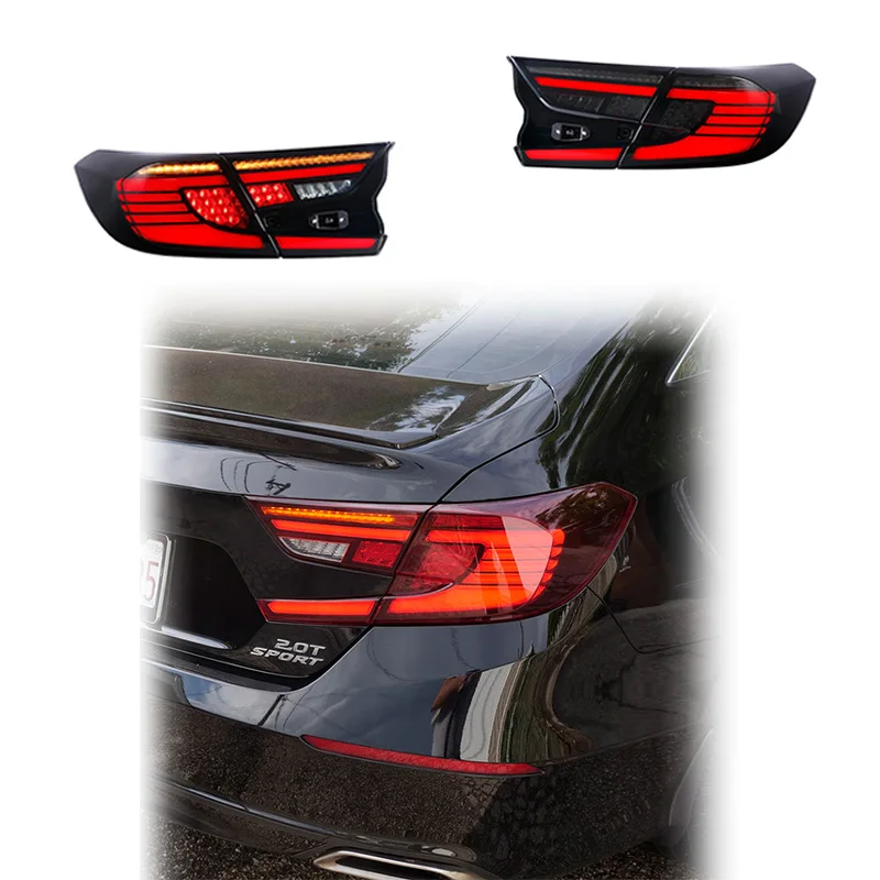 

Zhengwo Factory Rear Lamp For Honda Accord 2018 2019 2020 2021 2022 LED Tail Light Sequential Rear Lamp With Turn Signal Reverse