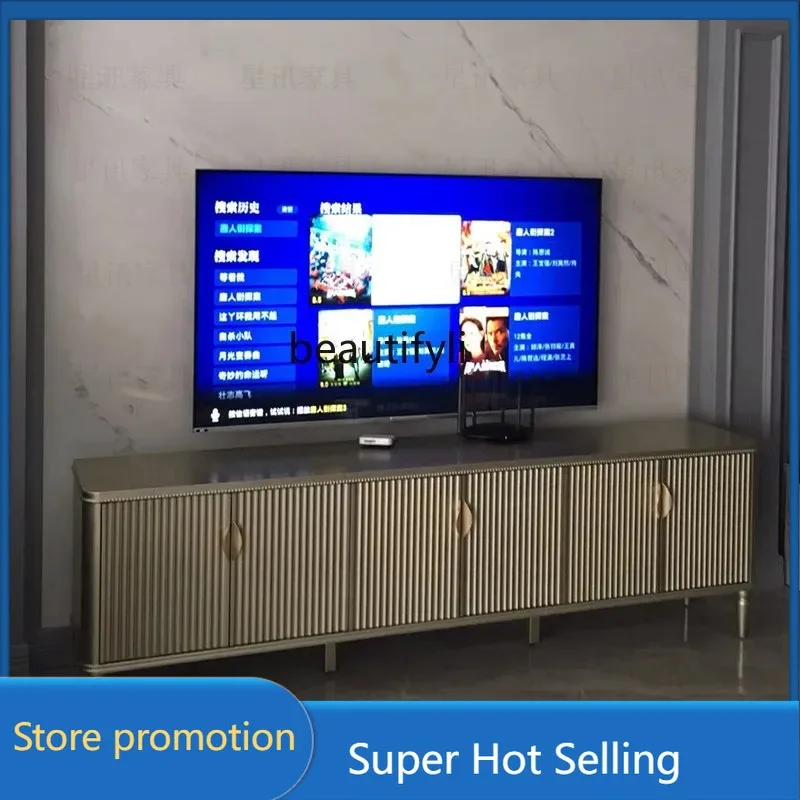 

a485 Американский светлый роскошный шкаф для телевизора из цельного дерева, журнальный столик, комбинация гостиной, современная простая маленькая квартира во французском стиле