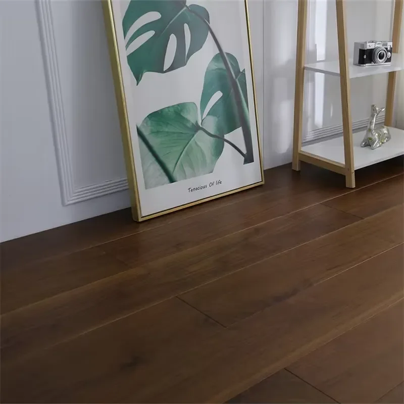 Custom Item, Contact Us Three Layer Engineered Black Walnut Flooring, Mid-Century Modern Aesthetic, Natural Wood Grain, Easy