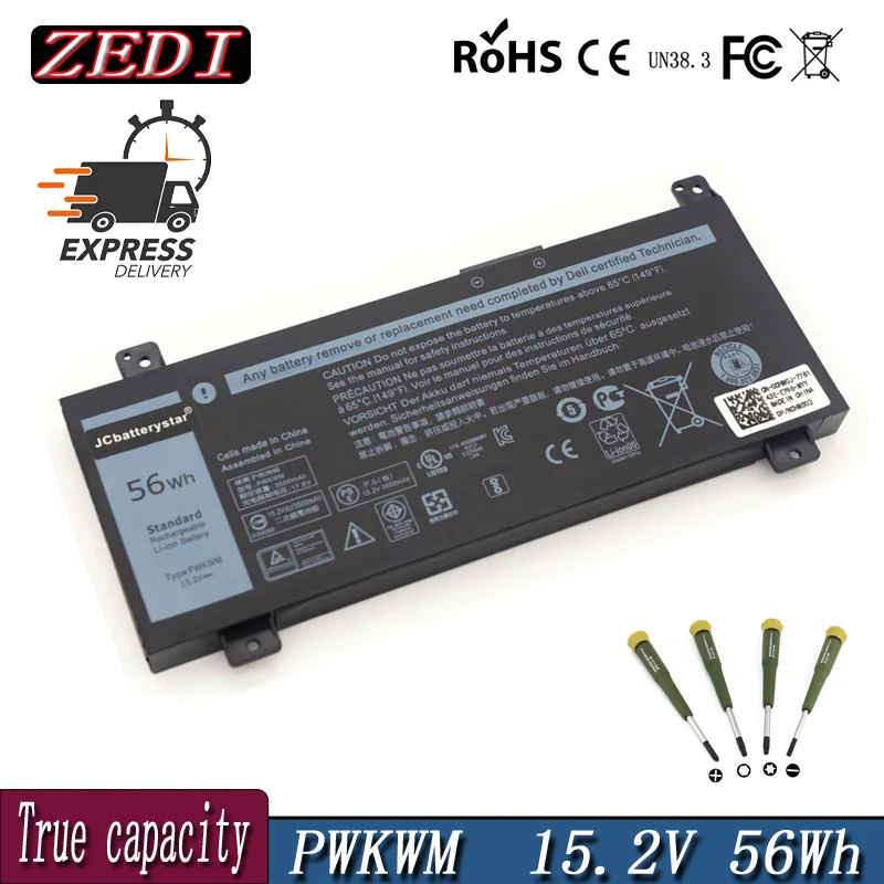 

ZEDI NEW Original 15.2V 56Wh PWKWM Laptop battery for Dell Inspiron 14 7000 14 7466 7467 P78G Series Batteries