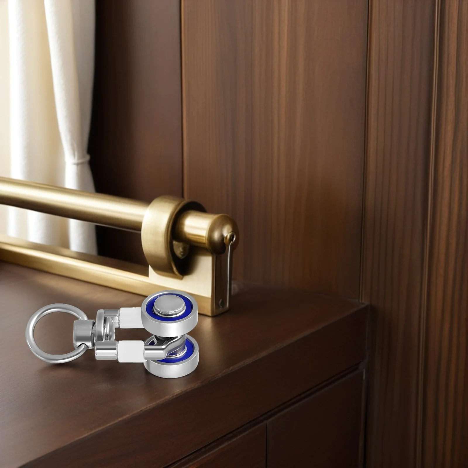 15Pcs Vorhang Zubehör Decke Track Rollen Stille Glatte Rutsche Vorhang Schiene Segelflugzeuge Track Pulley System Teile