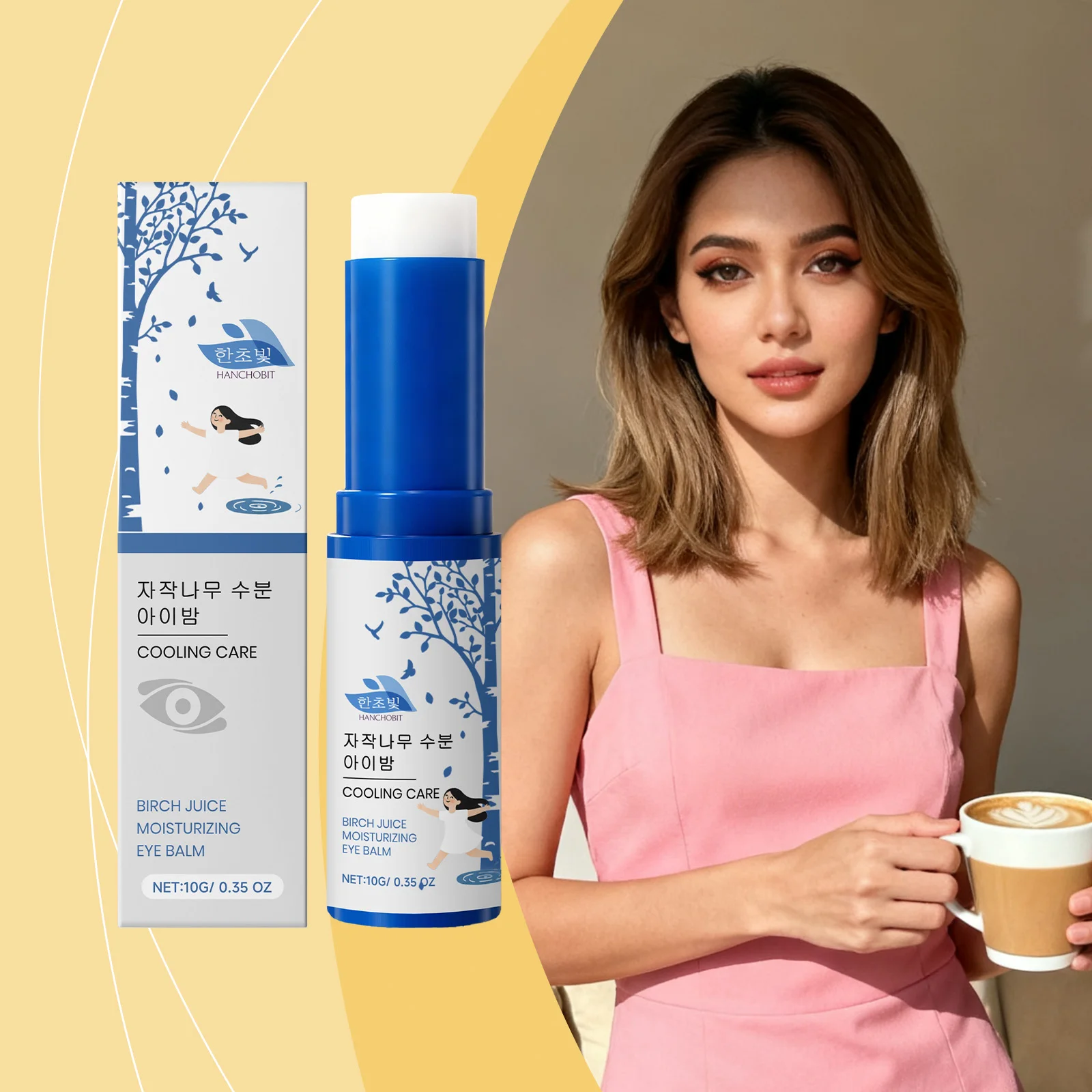 Eye Moisturizing Care Stick - Gently Nourishes Eye Area Skin, Moisturizes While Massaging, Enhances Hydration & Elasticity
