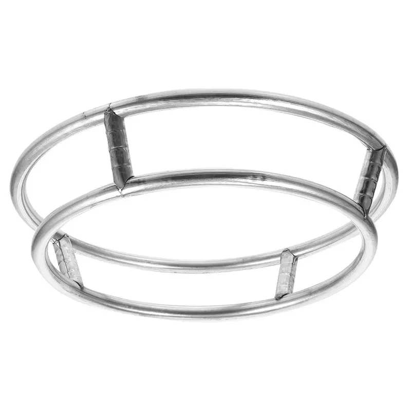 

【НА РУБЕЖЕ РОЖДЕНИЯ】Подставка для кастрюль из нержавеющей стали, термостойкая подставка для воков, конструкция с двойным кольцом, сверхпрочная, выдерживающая большой вес, подставка для плиты