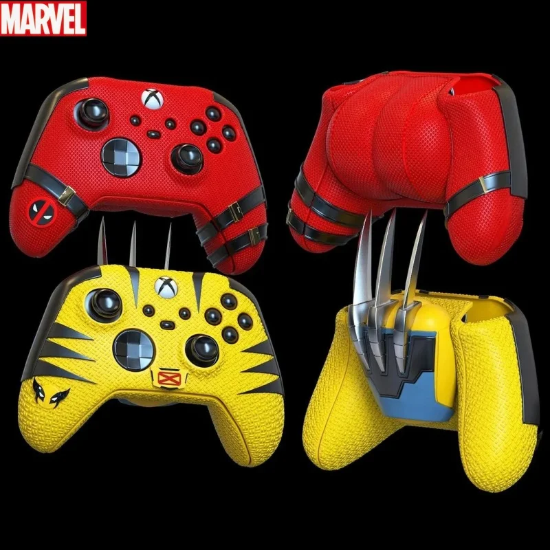 Marvel Deadpool Game Controller Cover Wolverine Hard Handle Anime Periphery Model Toy From A Friend Birthday Kids Xmas Gift