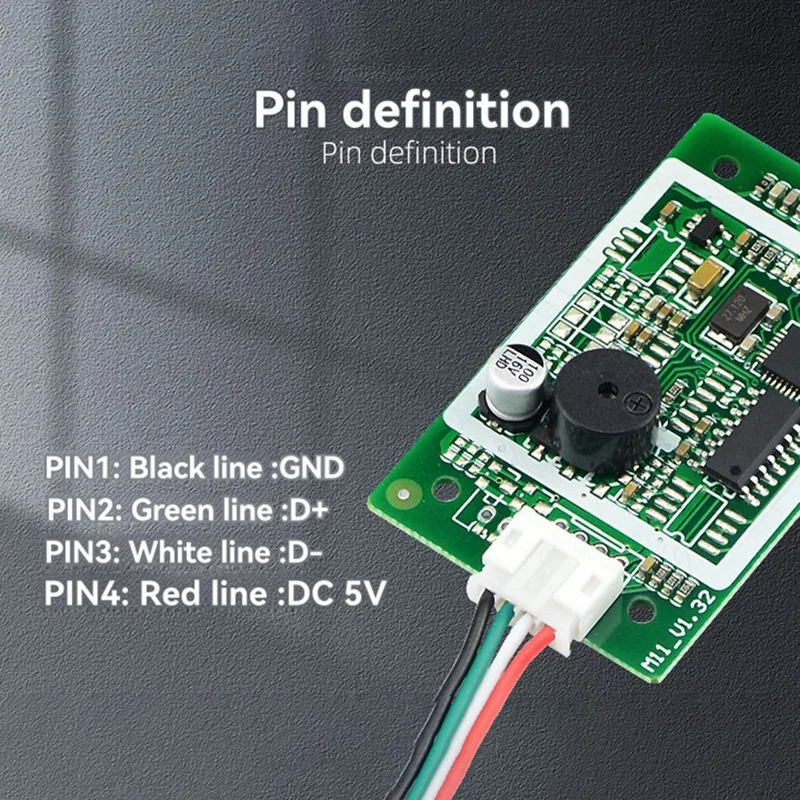 Módulo lector RFID A73E-USB lector de tarjetas IC 13,56 Mhz S50 lector de tarjetas inteligentes sin contacto 14443A compatible con sistema Linux de ventana