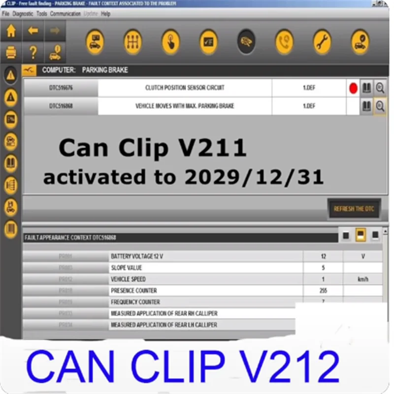 

Latest Reprogramming Airbag test measurements Multimeter For Renault CanClip V212 Cars Software With Keygen until 2029