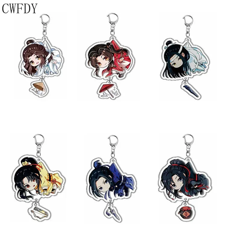 

Anime Grandmaster of Demonic Cultivation Keychain Cosplay Figure Keyring Jewelry Mo Dao Zu Shi Cute Fuuny Acrylic Key Chain Gift