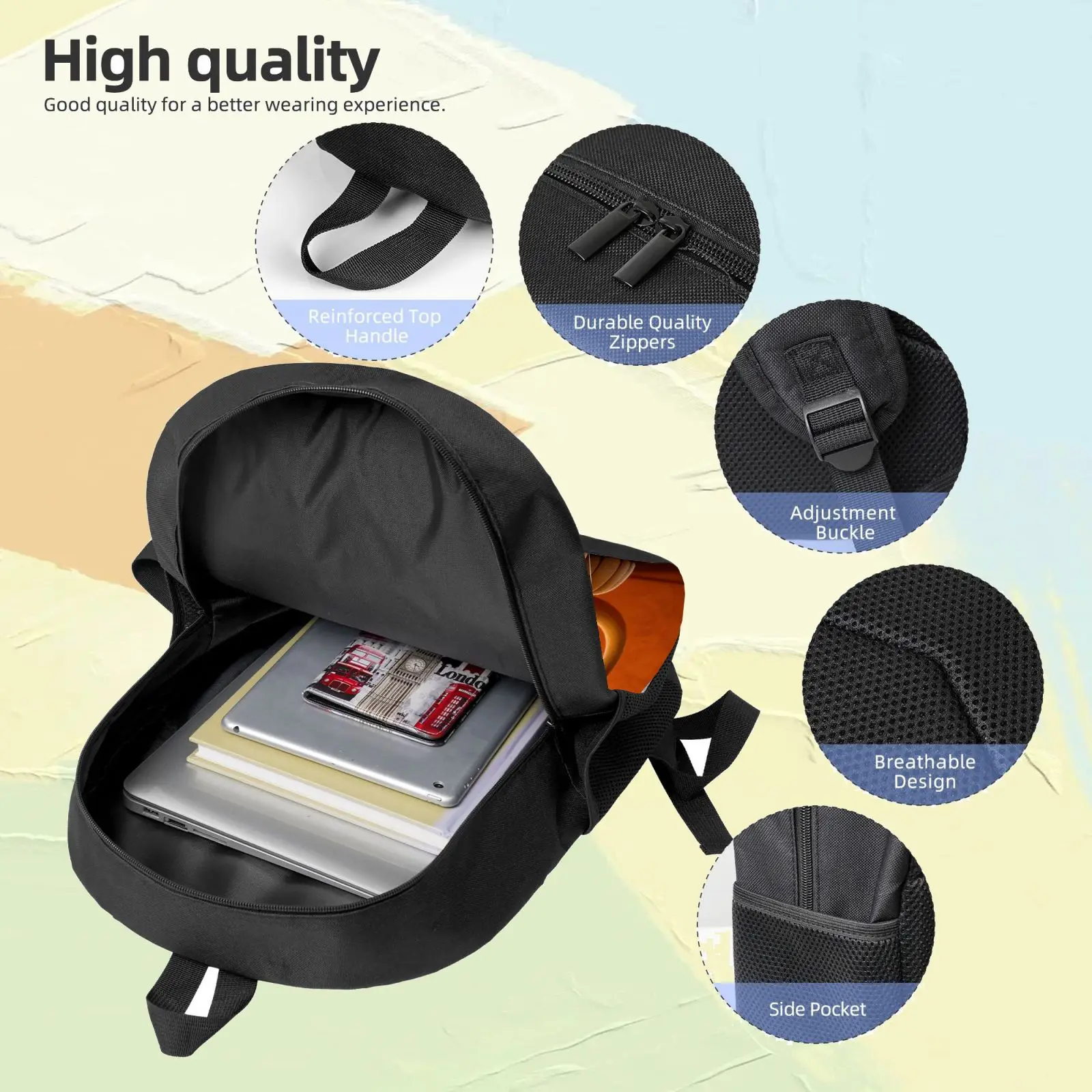 حقيبة ظهر ديزني 1 قطعة The Lion King، حقيبة كاجوال، سعة كبيرة، هدية عالية الجودة، استخدام يومي شخصي