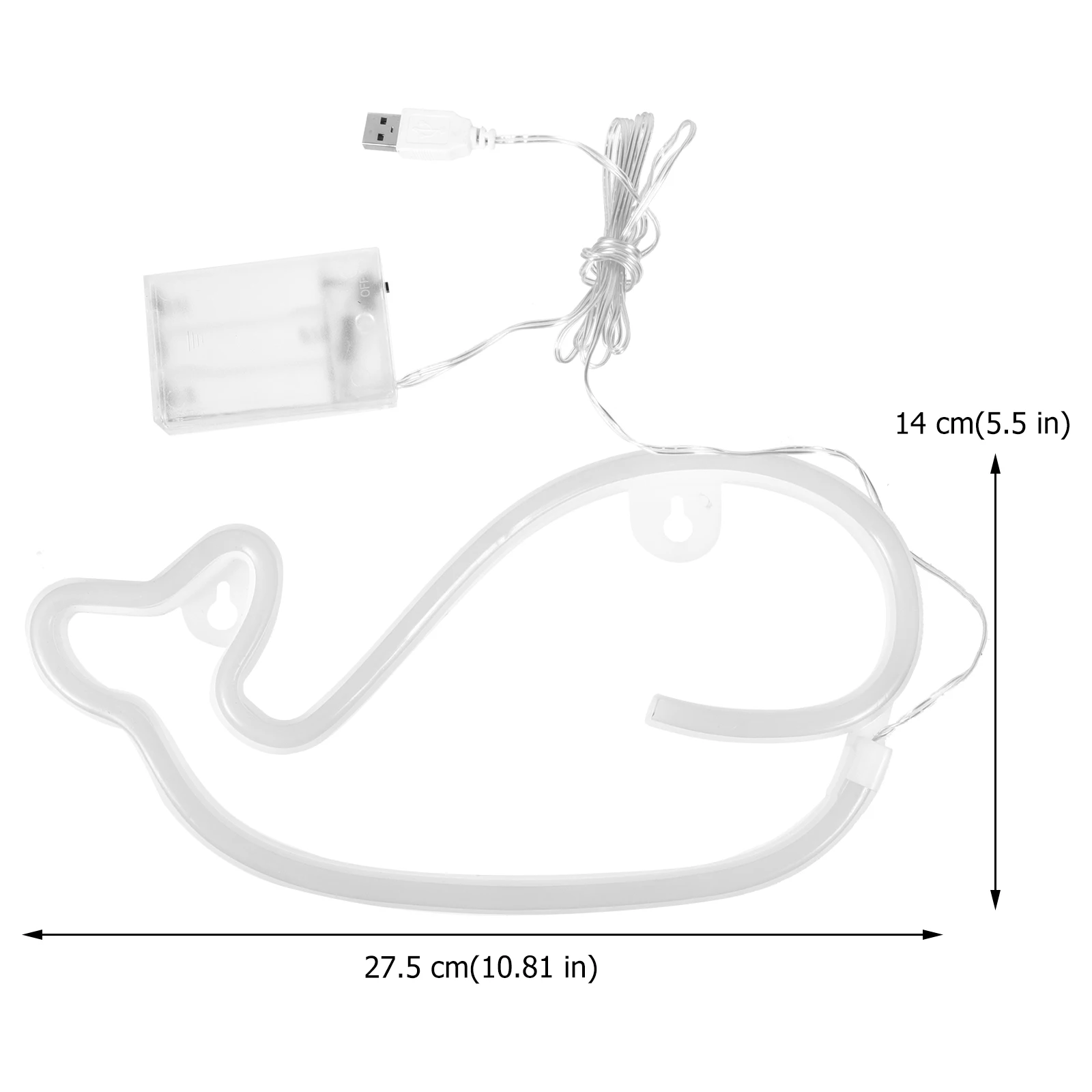 

Whale Shape Neon Light 7 Colors Usb Led Decorative Lamp Table Light For Home Party Wedding Holiday Bedroom Desktop Creative