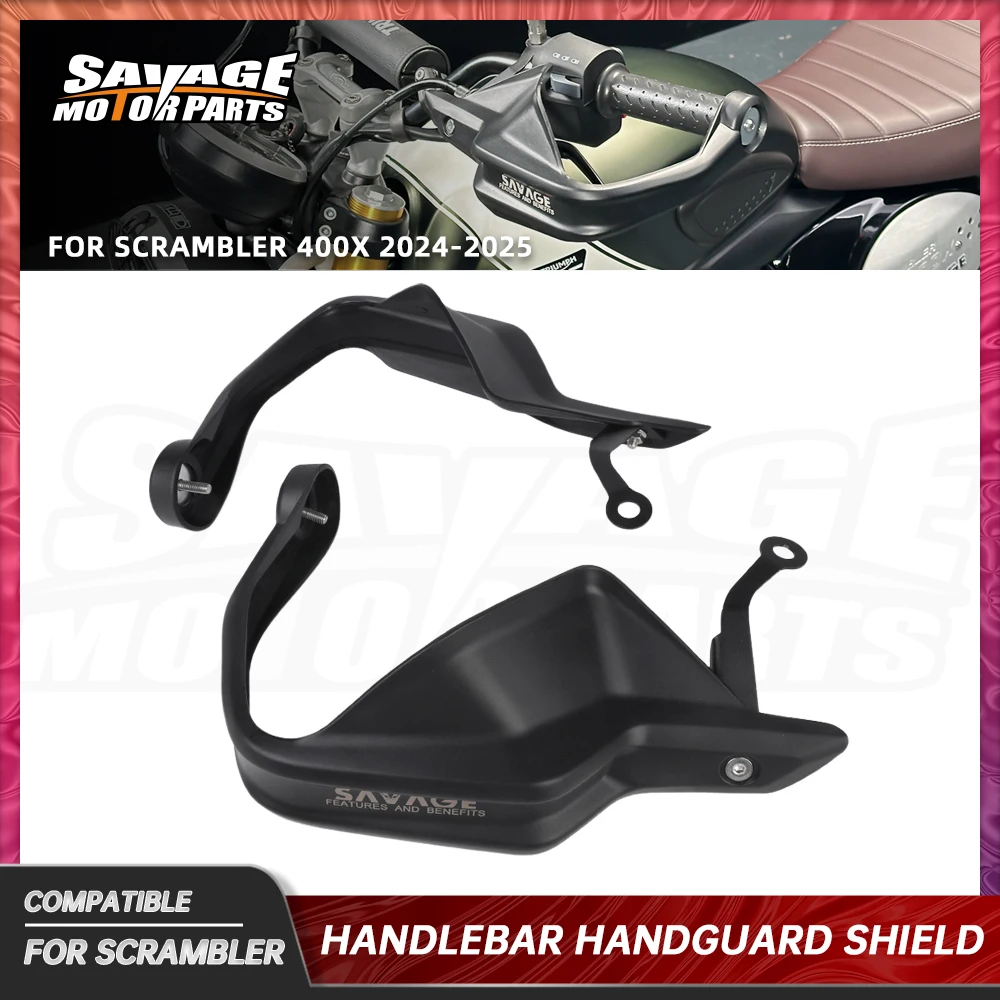 

2025 For Scrambler 400X Handlebar Handguard Bar Ends Slider 400X 2024 Motorcycle Accessories Hand Guard Shield Lever Protector