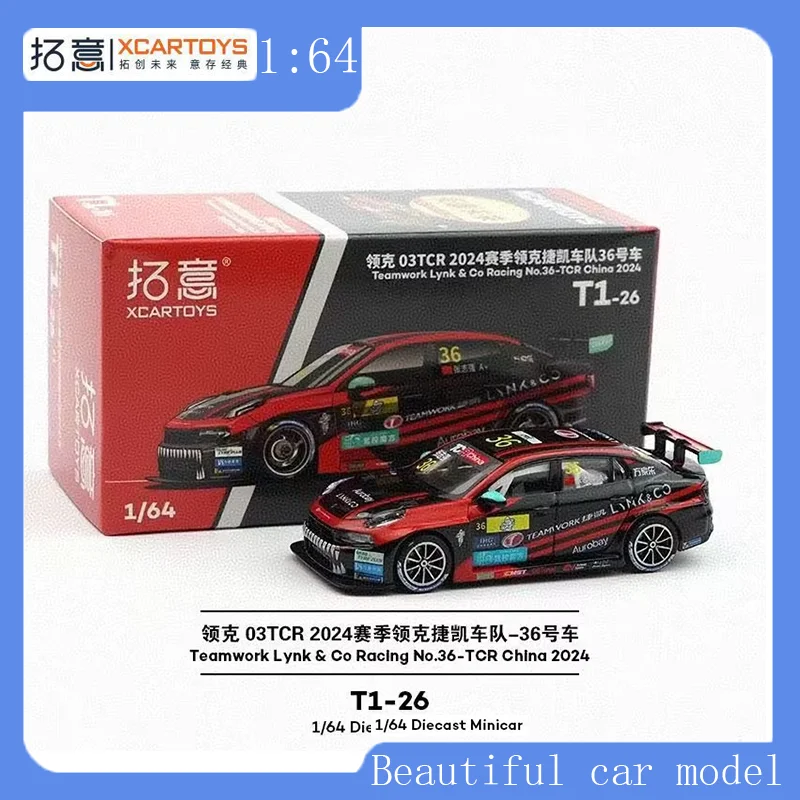 

Tuoyi Car Model Limited Edition 1:64 Simulation Lynk & Co 03TCR 2024 Season Jekai Team 36 Racing Alloy Car