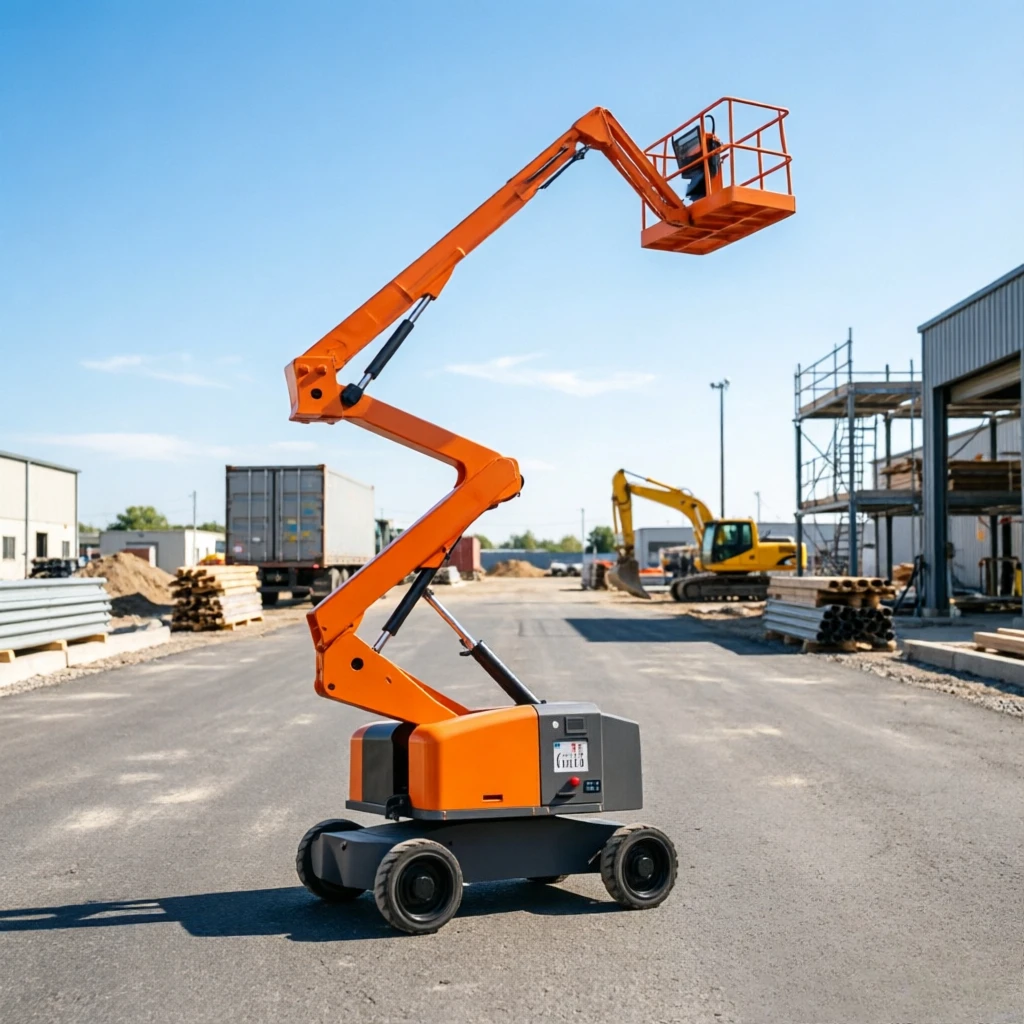 Hot Selling Automatic Walking Mobile Lifting Towing Articulated Self-propelled Crank Arm Lifting Platform Aerial Work Platform