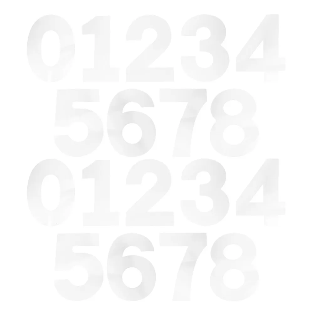Number Cake Molds Set for Baking – 2-Piece PP Plastic Fondant Decorating Templates, Easy Release & Precision Stencils