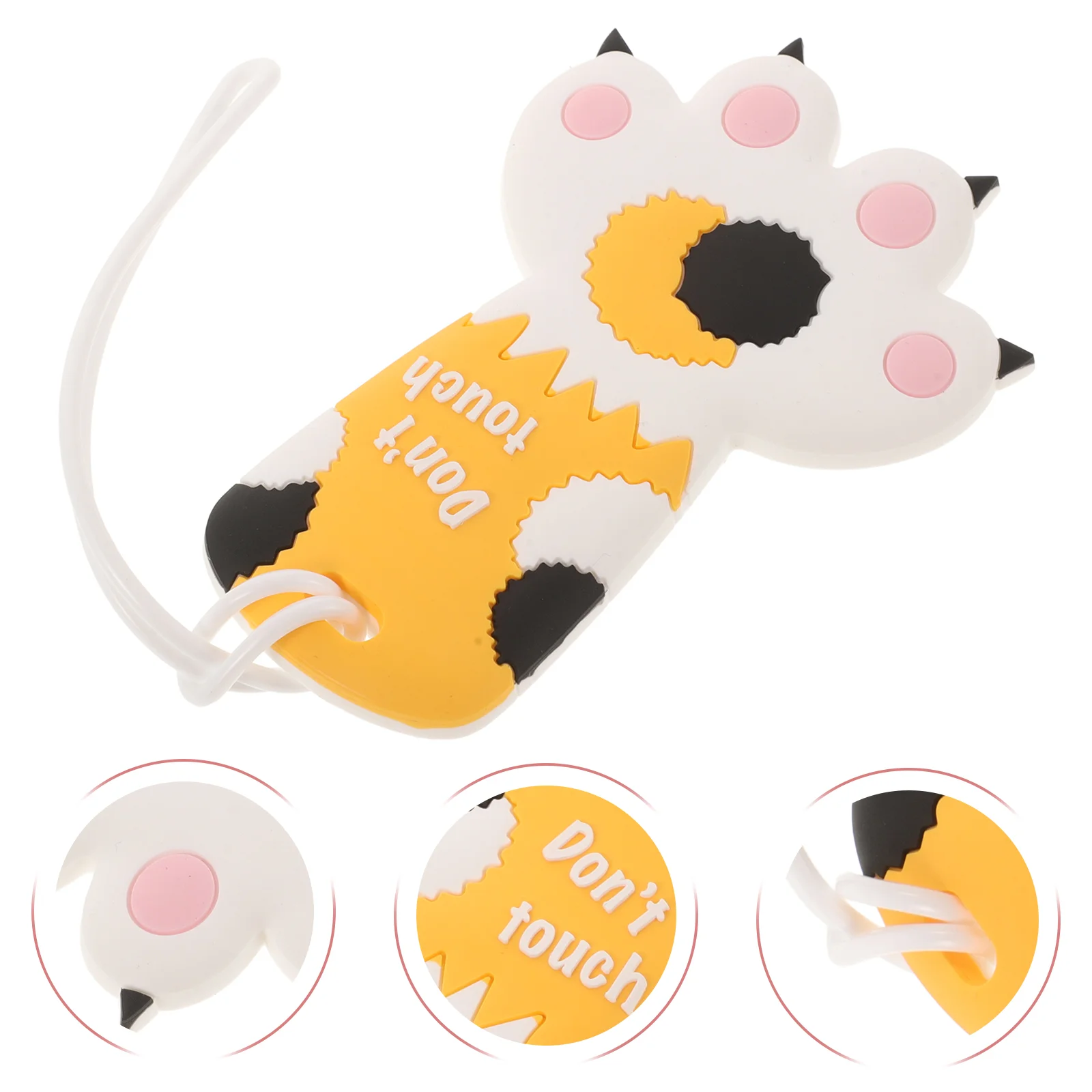 

Cat Paw Luggage Tag Kids Backpack Suitcase Beach Tags Soft Rubber Man Accessories