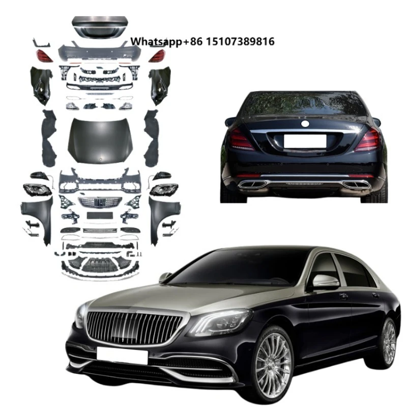 

Bodykit for S-Class W221 2006-2013 Style Upgrade to W222 Bumper LED Headlight Bonnet Fender Fast Shipping Hot Sale