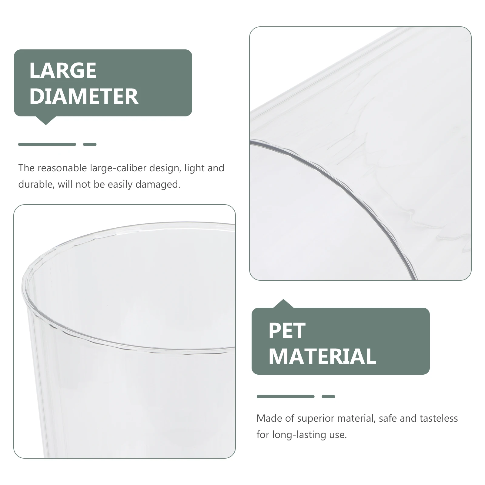 

Transparent Trash Can Household Waste Storage Bucket Garbage Bin For Bathroom Office Bedroom Flower Container Space-Saving