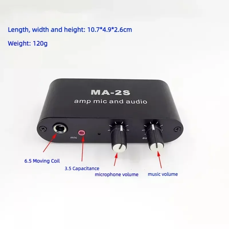 Microphone Amplifier, Earphone Listening Microphone, Speech  Two-way Music Pre-stage  and  Circuit Board