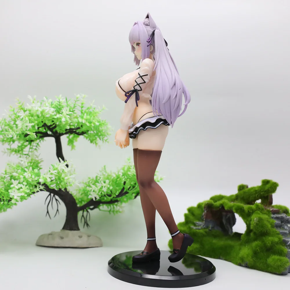 Figurka Alvina z kocimi uszami, 26 cm, mokra, seksowna figurka anime, GK, piękna figurka, model, prezent, figurka akcji, model dla dorosłych, lalka.