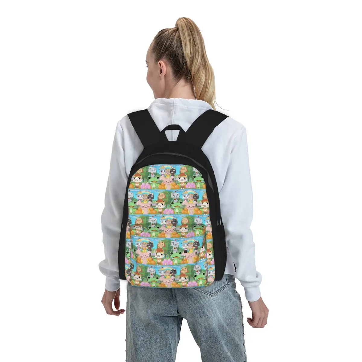 

Doko Demo Issyo Game Backpack Student BookBag Kids School Bag Computer Shoulder Bags for Men Women