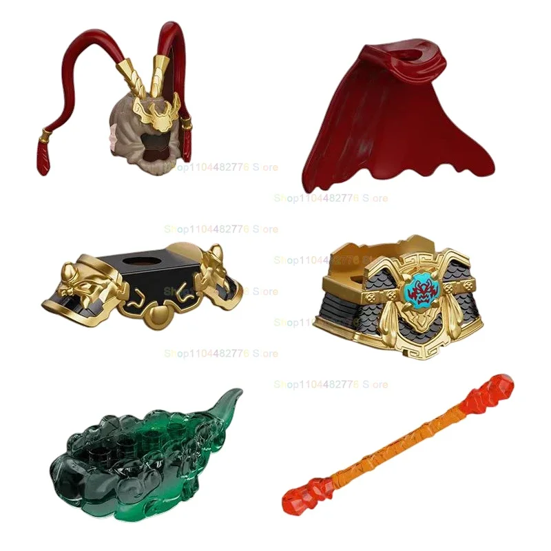 MOC Reis naar het Westen Zwarte Mythe Wukong Baksteenaccessoires Speelgoed mini-actiefiguren bouwstenen Model Kindercadeaus