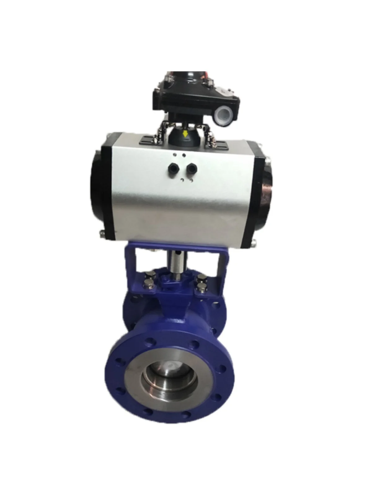 vanne-de-regulation-reglable-vanne-d'arret-rapide-vanne-a-bille-pneumatique-de-type-v-qv647f-16c-type-o