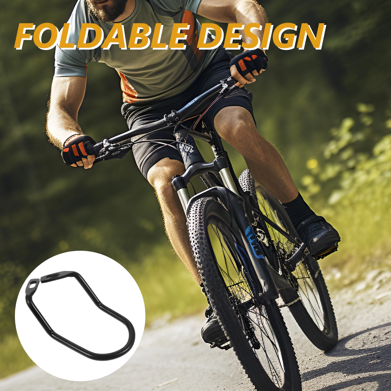 

1 set 1 Set Durable Rear Derailleur Protector For Mountain Folding Bikes Steel Chain Stay Guard Universal Bike Gear Protection