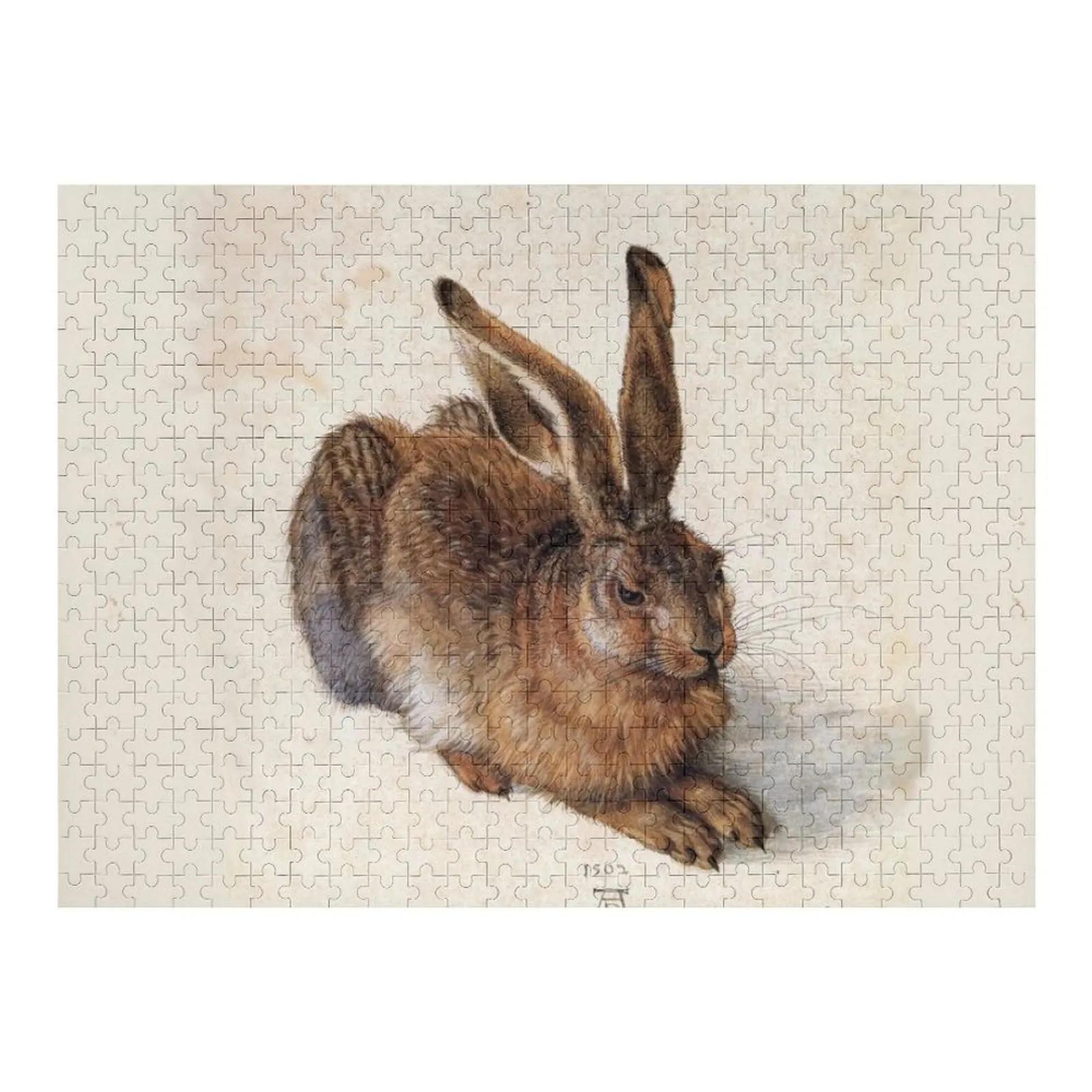 

RABBIT - YOUNG HARE Antique Animal Drawings Jigsaw Puzzle Jigsaw For Kids Wood Photo Personalized Puzzle