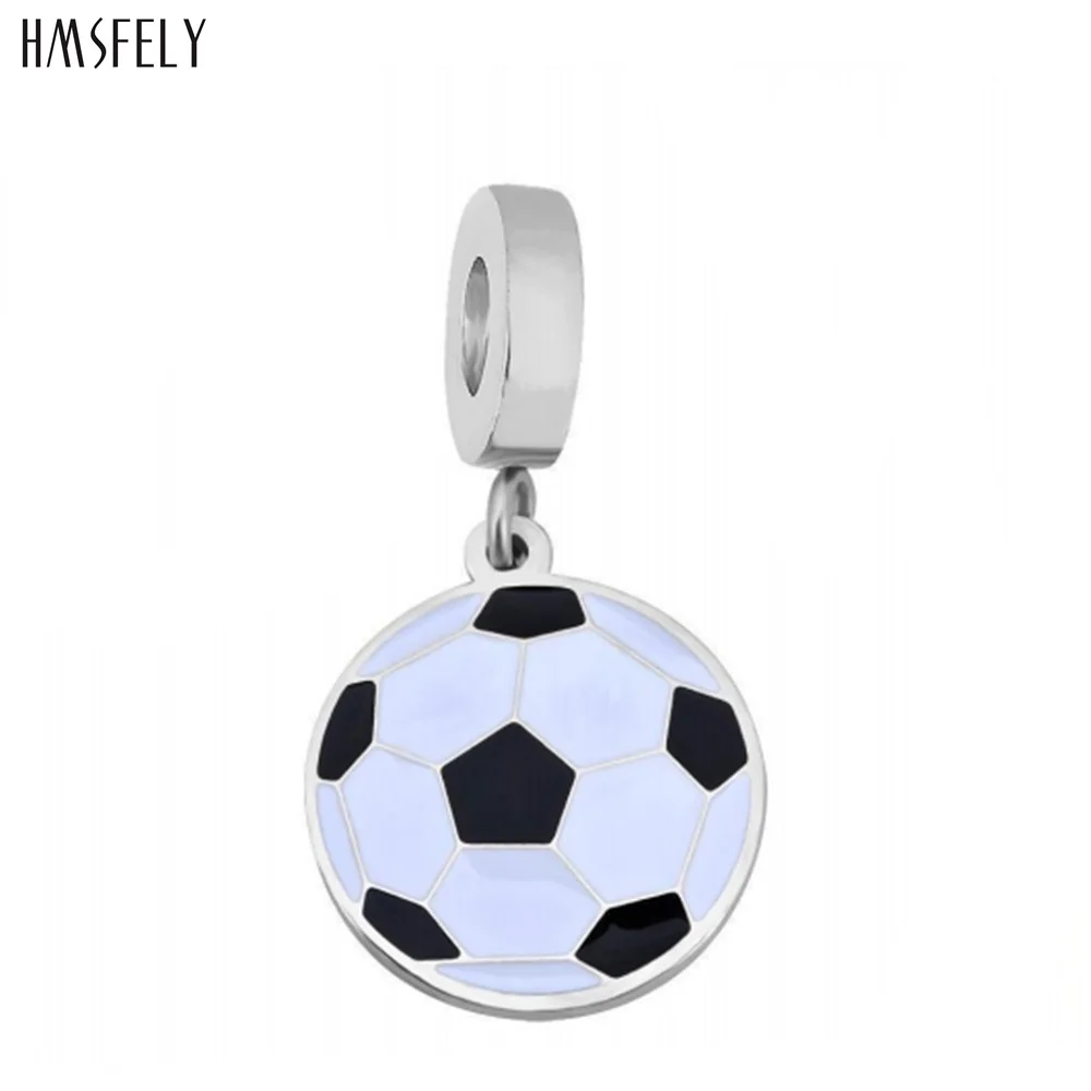 

HMSFELY Football Design Pendant For DIY Bracelet Necklace Jewelry Making Accessories Women Bracelets Parts