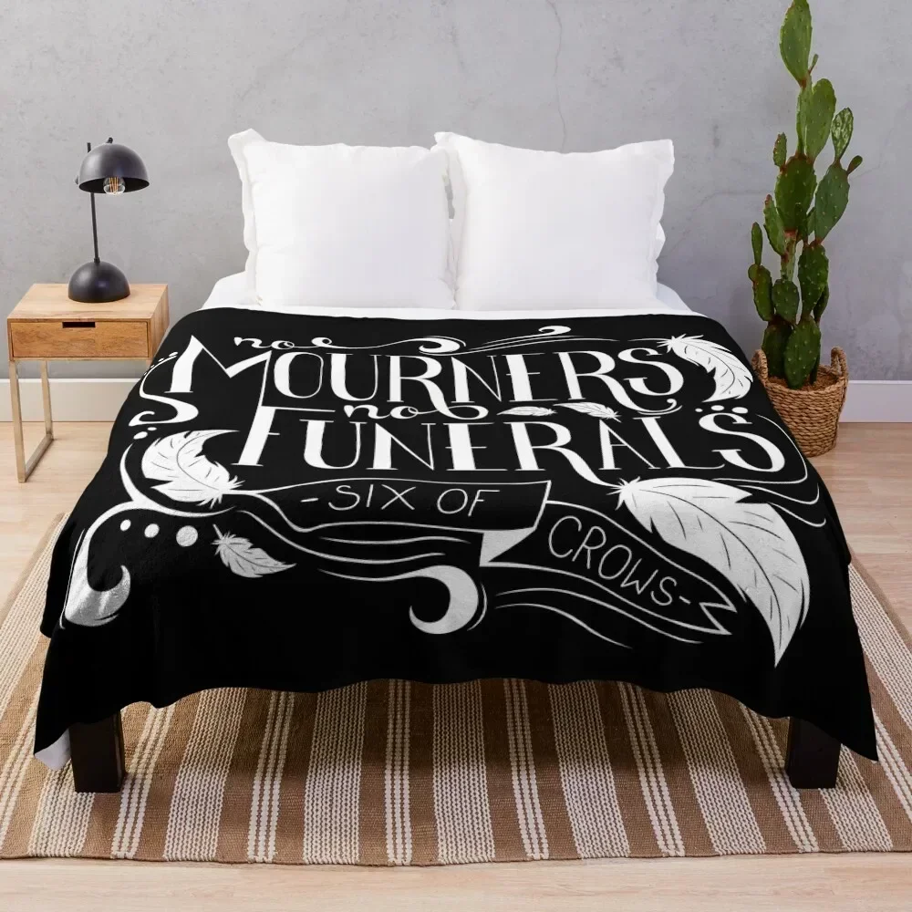 No Mourners. No Funerals Typography Throw Blanket Warm Blankets For Baby Nap Summer Blankets