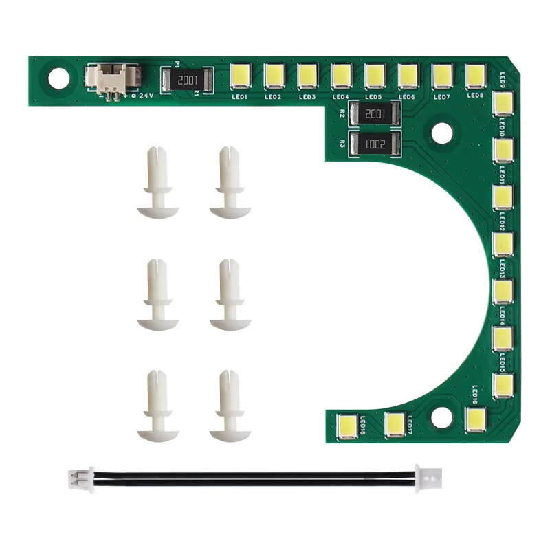 LED Light Board SV07 Extruder Transfer Adapters Plate Board 3D Printer Parts High Brightness Lighting Easy To Install