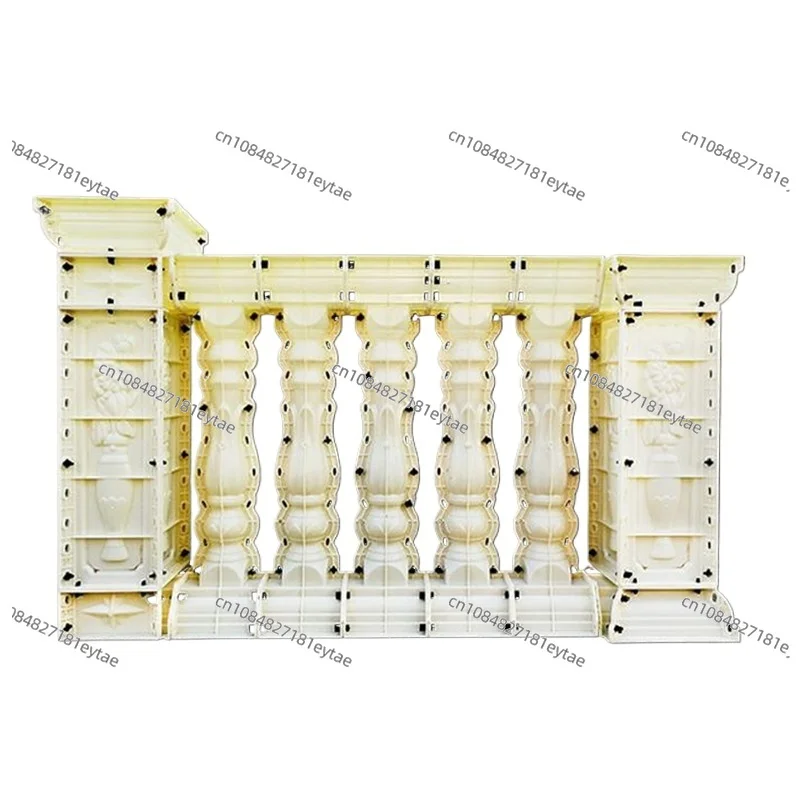 89cm Cast in Place Concrete Baluster Mold Summer Breeze Fence Balcony Decorative Cement Column Set H 35.04in