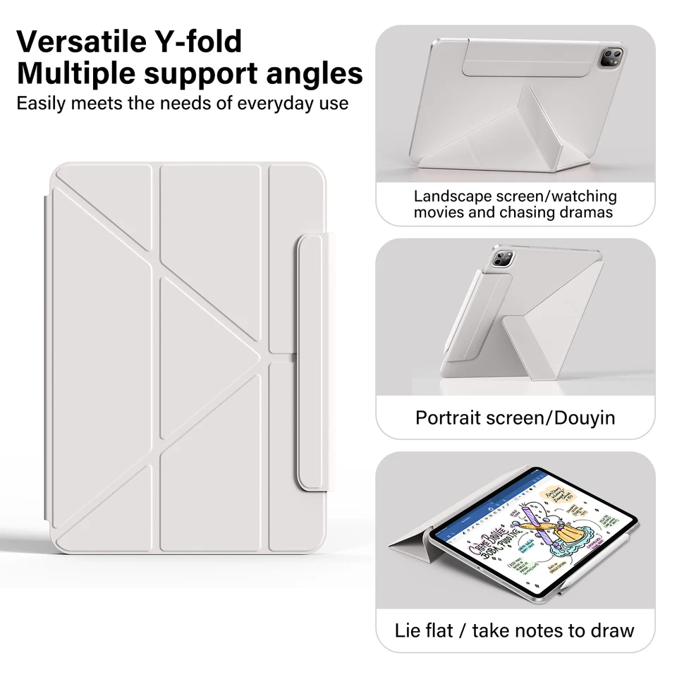 ZOYU Case Magnetic for iPad Pro 11 13 inch,For iPad Pro 12.9 Air