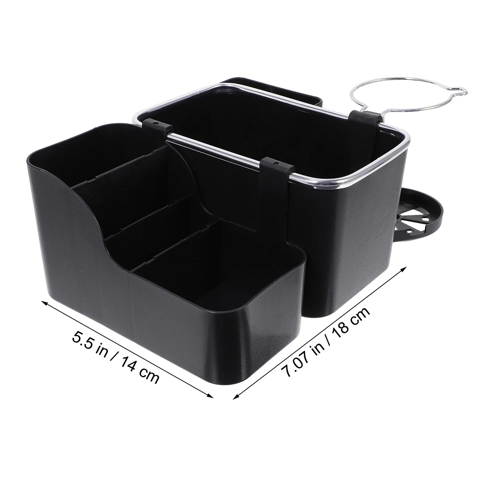 

Car Storage Organizer ABS Material Armrest Boxes Increased Capacity Convenient Storage Smooth Partition Phone