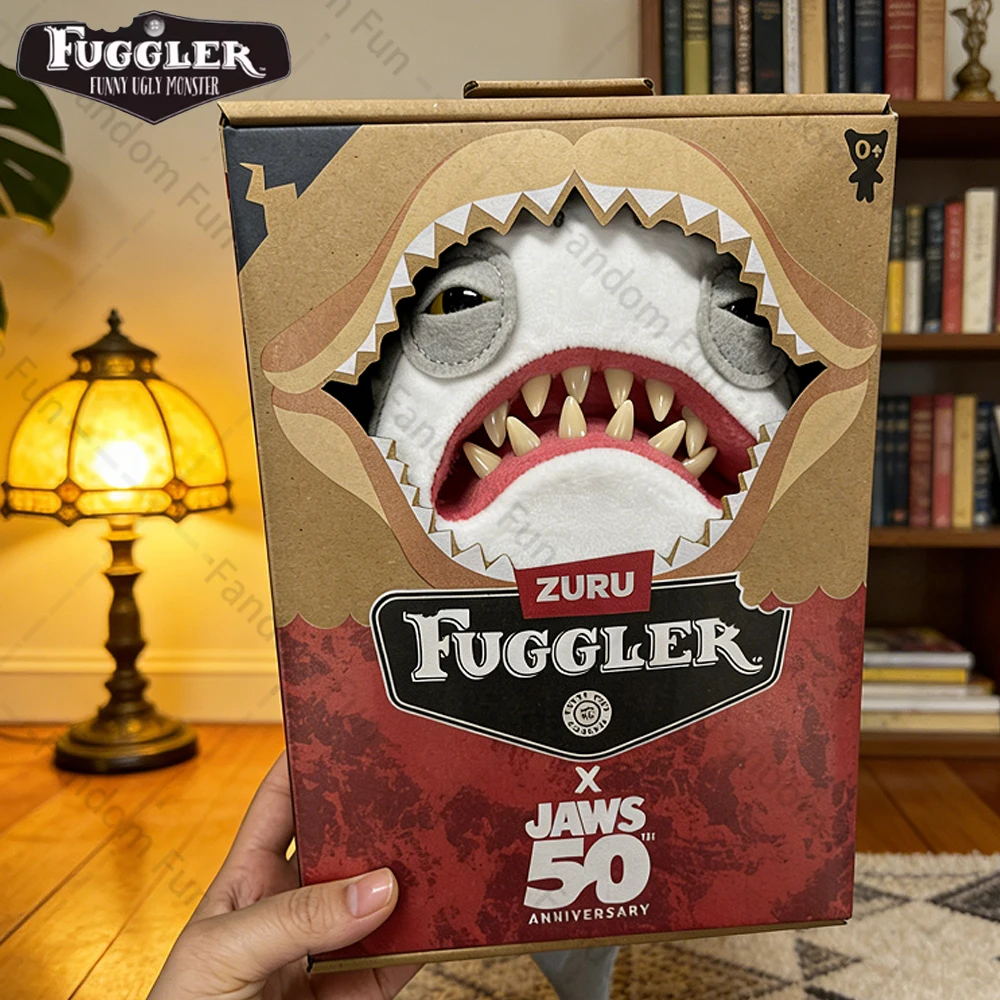 فكي مع Fuggler Monster 50th الذكرى الأصلي محشوة دمية القرش فكي سلسلة ذات علامة تجارية مشتركة Kept تذكارية ألعاب من القطيفة هدية