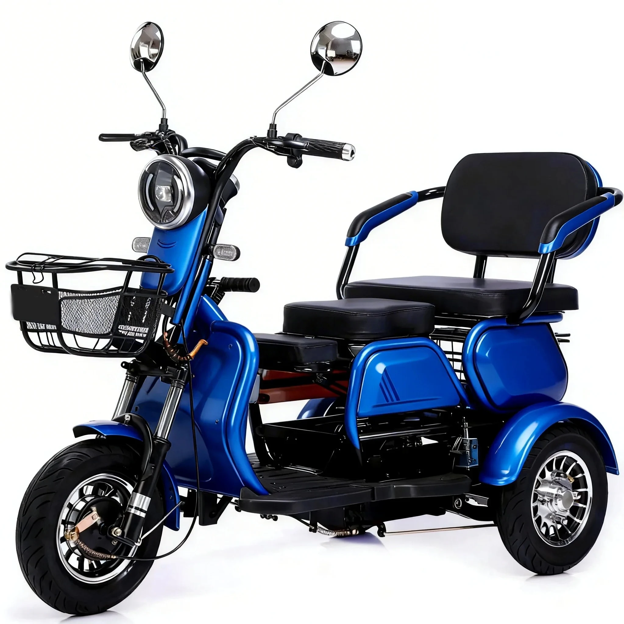 SXLL Supplier Factory Price 60V  High Power Motor Passenger Electric Rickshaws Tuk Tuk Solar Trike for Adults Electric Trike