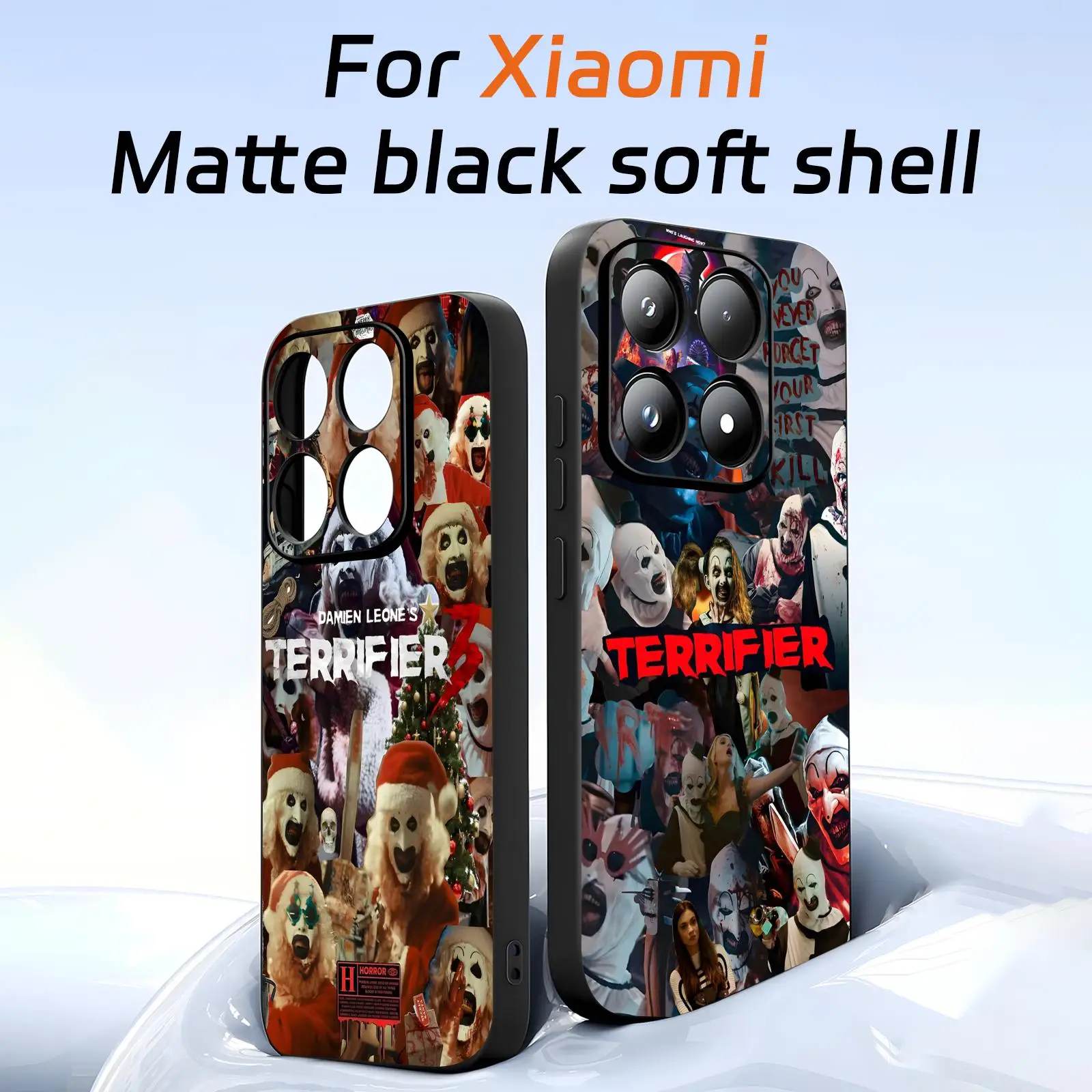 Coque de téléphone Art the Clown pour Xiaomi 17 15 14 13 12 11 T Ultra Pro, housse noire souple antichoc